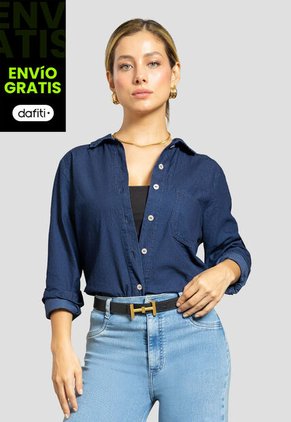 Camisa Mujer Azul Mp 111861