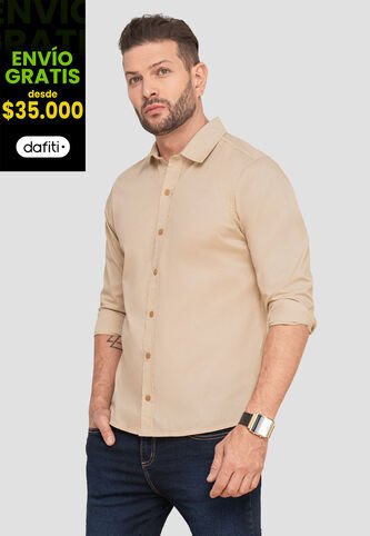 Camisa Hombre Beige Mp 103618 MP