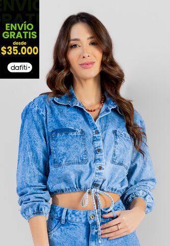 Camisa Mujer Azul Mp 103394 MP