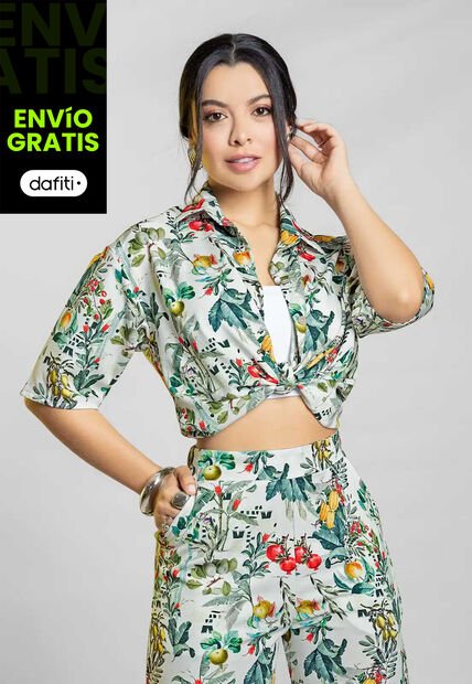 Camisa Mujer Estampado Mp 111777