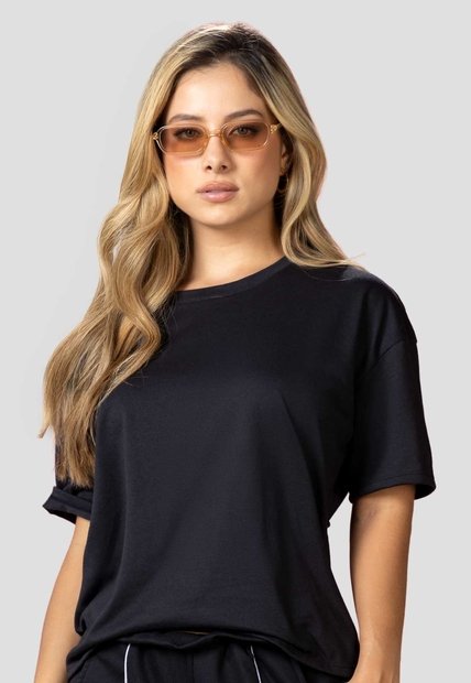 Camiseta Mujer Negro Mp 115541