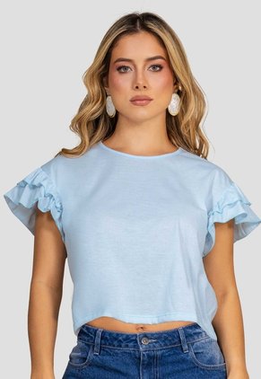 Blusa Mujer Azul Cielo Mp 115499