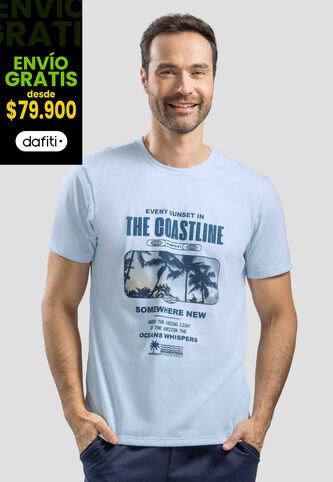 Camiseta Hombre Azul Baby Mp 113726 MP