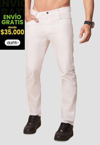 Pantalón Hombre Blanco Mp 103400 MP