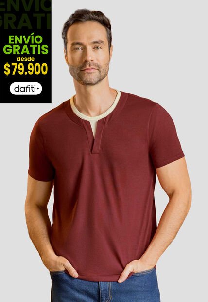 Camiseta Hombre Merlot Mp 113965
