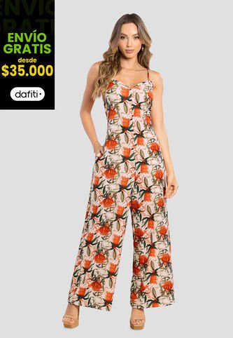 Enterizo Largo Mujer Estampado Mp 105624 MP