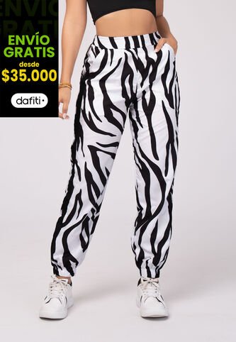 Pantalón Mujer Animal-Print Mp 103332 MP