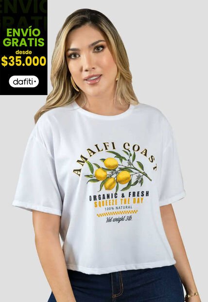 Camiseta Mujer Blanco Mp 111405