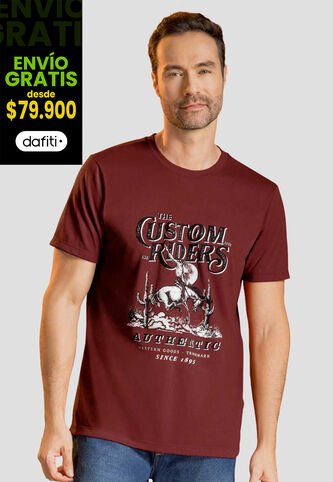 Camiseta Hombre Merlot Mp 113722 MP