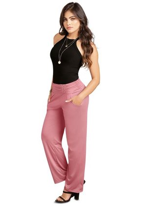 Pantalón Mujer Palo De Rosa Oscuro Mp 86925