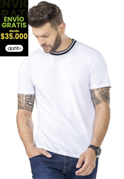 Camiseta Hombre Blanco Mp 351