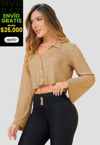 Camisa Mujer Caramelo Mp 102974 MP