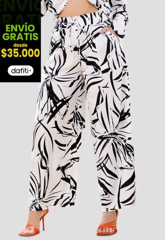 Pantalón Mujer Blanco Mp 102980 MP