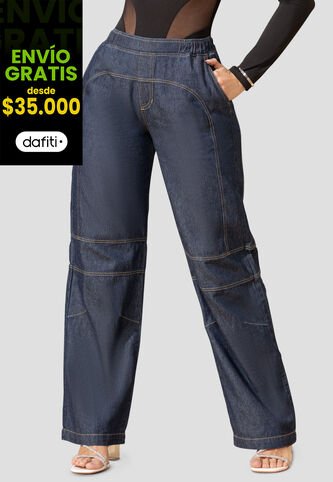 Pantalón Mujer Azul Oscuro Mp 103244 MP