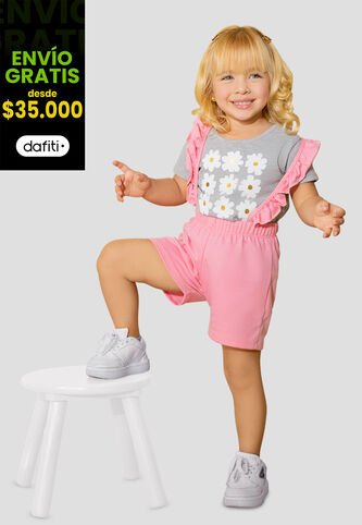 Conjunto Infantil Bebés Rosado Mp 105634 MP