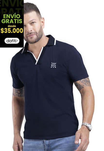 Polo Hombre Azul Mp 87630