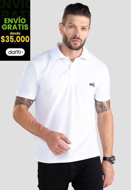 Polo Hombre Blanco Mp 101105