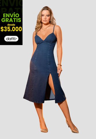 Vestido Mujer Azul Oscuro Mp 105530 MP