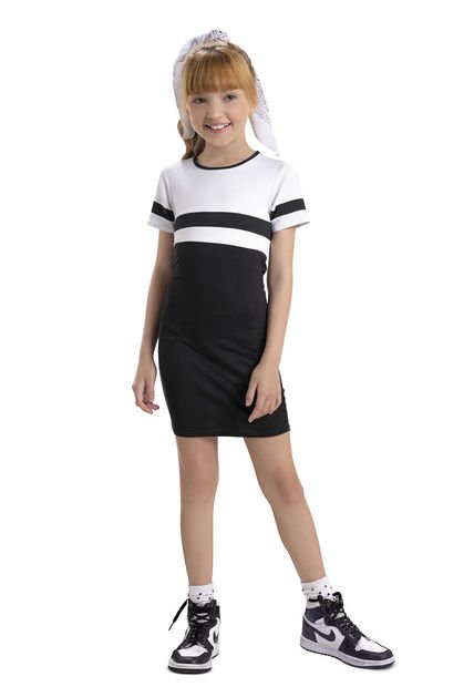 Vestido Infantil Femenino Negro Mp 89900