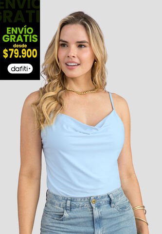Blusa Mujer Azul Baby Mp 113857 MP