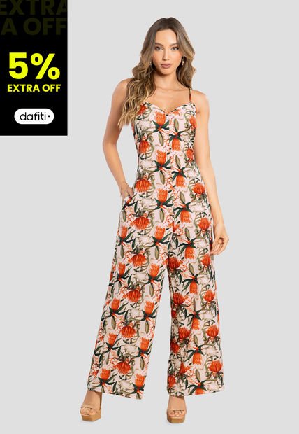 Enterizo Largo Mujer Estampado Mp 105624