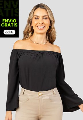 Blusa Mujer Negro Mp 112050