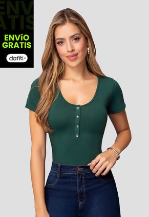 Blusa Mujer Verde Pino Mp 111998