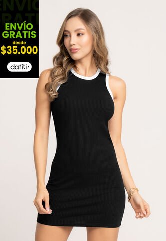 Vestido Corto Mujer Negro Mp 170 MP