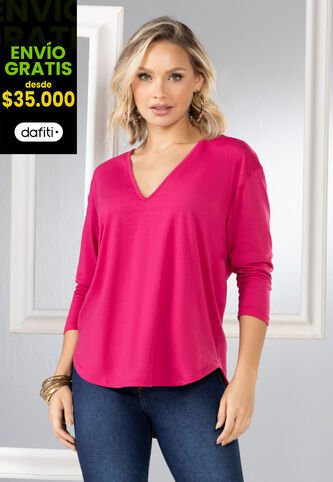 Camiseta Mujer Fucsia Mp 16856 MP