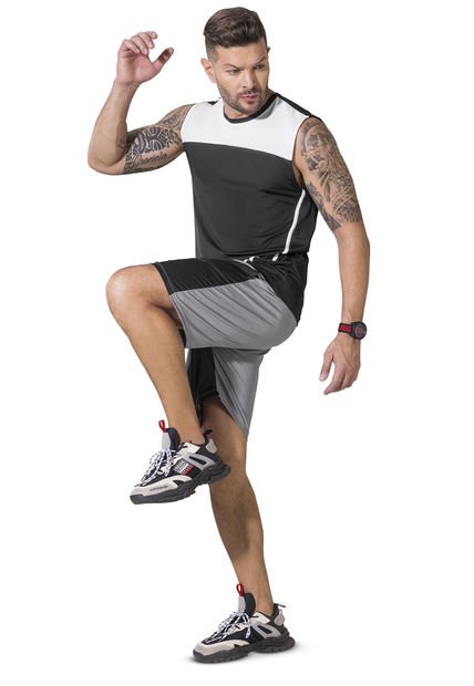Bermuda Hombre Gris Medio Mp 2116
