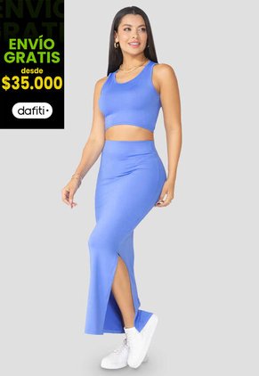 Conjunto Mujer Azul Mp 100225