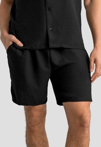 Bermuda Hombre Negro Mp 113055 MP