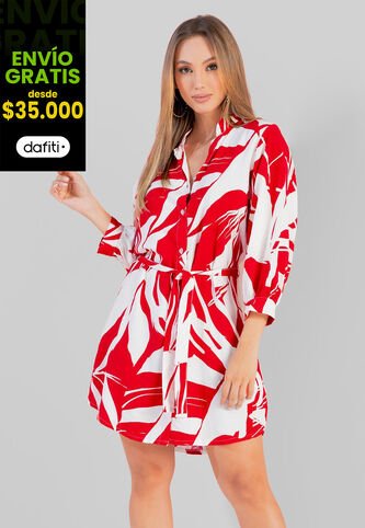 Vestido Corto Mujer Rojo Mp 104010 MP