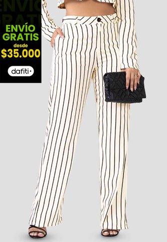 Pantalón Mujer Blanco Mp 100298 MP