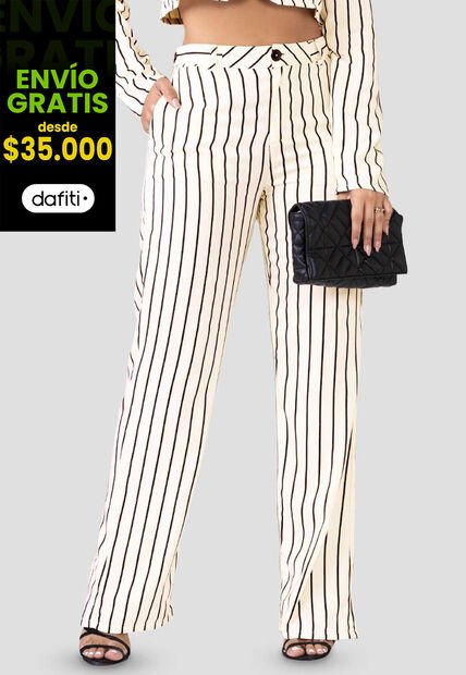 Pantalón Mujer Blanco Mp 100298