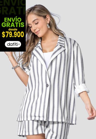 Blazer Mujer Estampado Mp 114223 MP