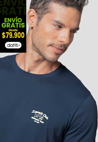 Camiseta Hombre Azul Profundo Mp 114233 MP