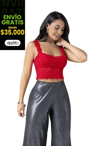 Crop Top Mujer Rojo Mp 92547 MP