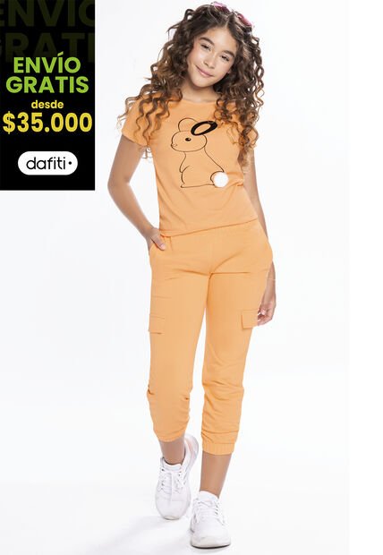 Jogger Infantil Femenino Amarillo Mp 210