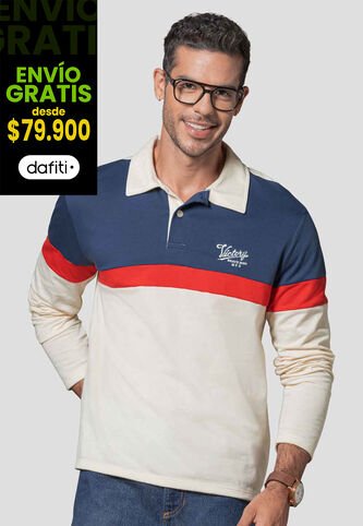 Camibuzo Hombre Azul-Rojo Mp 114499 MP