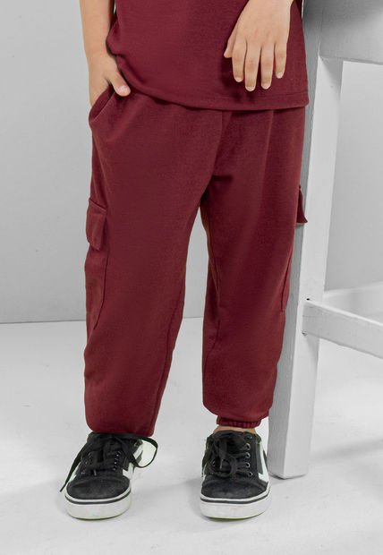 Jogger Infantil Masculino Rojo Mp 104928