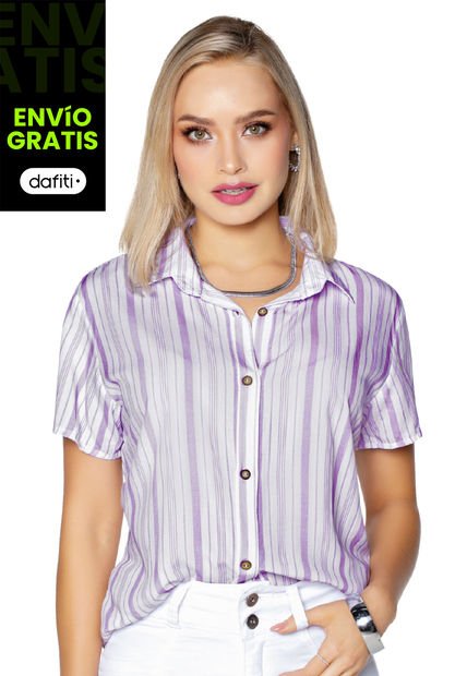 Camisa Mujer Lila Mp 33875