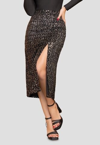 Falda Larga Mujer Negro Mp 112529 MP