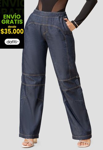 Pantalón Mujer Azul Oscuro Mp 103244 MP