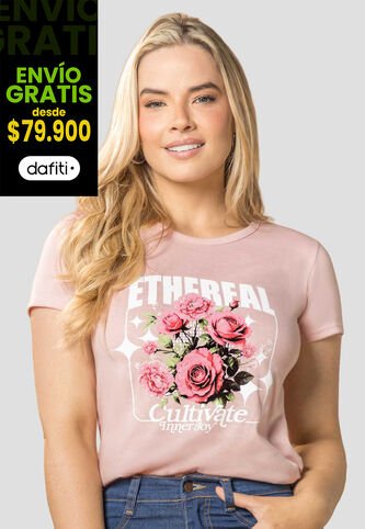 Camiseta Mujer Rosa Polvo Mp 114226 MP
