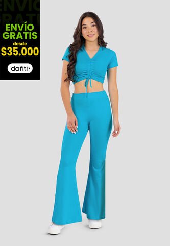 Conjunto Niñas Infantil Azul Turquesa Mp 101172 MP