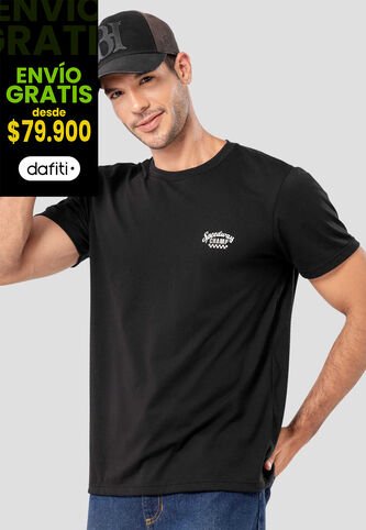 Camiseta Hombre Negro Mp 114487 MP