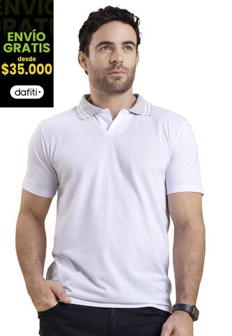 Polo Hombre Blanco Mp 4104 MP