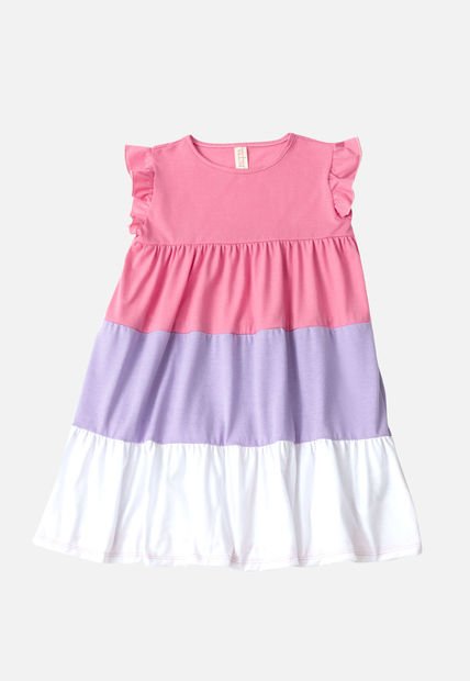 Vestido Infantil Femenino Multicolor Mp 104613