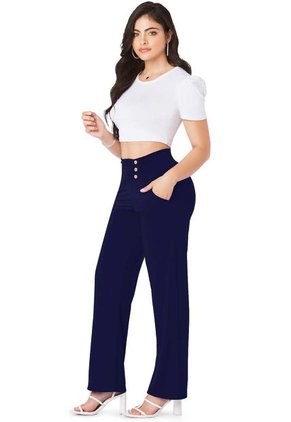 Pantalón Mujer Azul Mp 86925